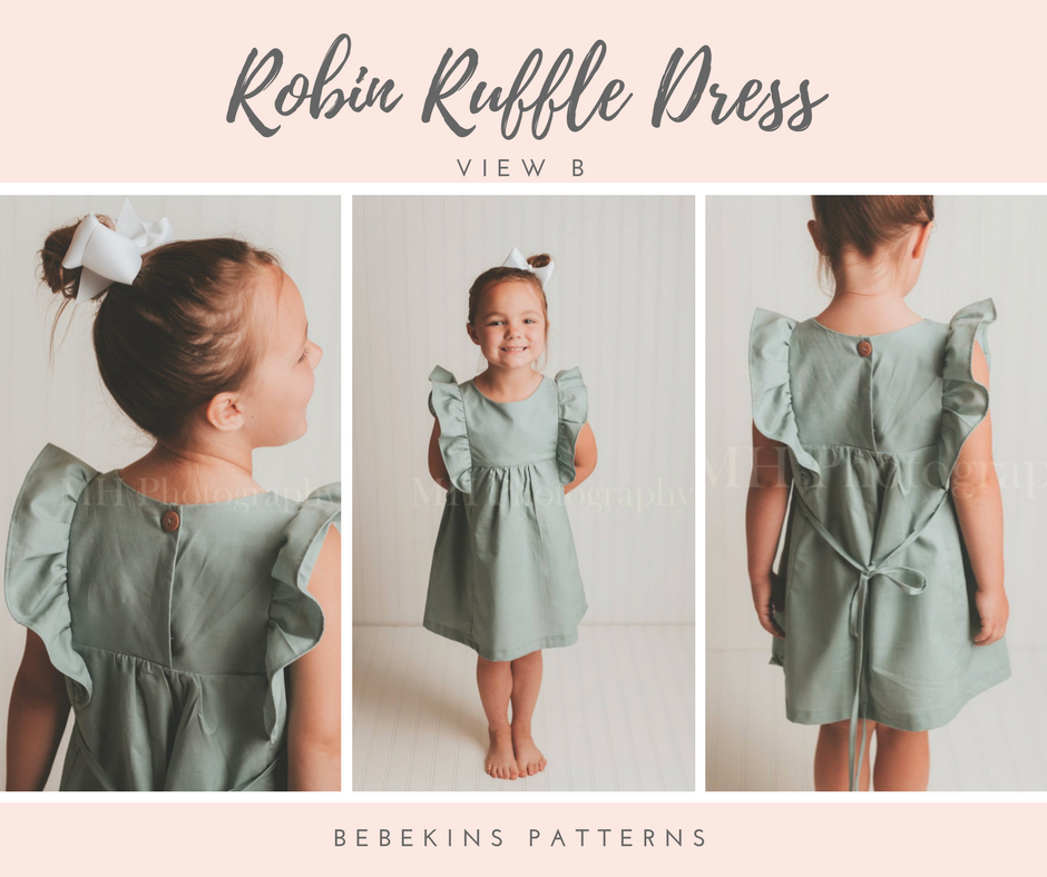 Robin Ruffle Dress - View B