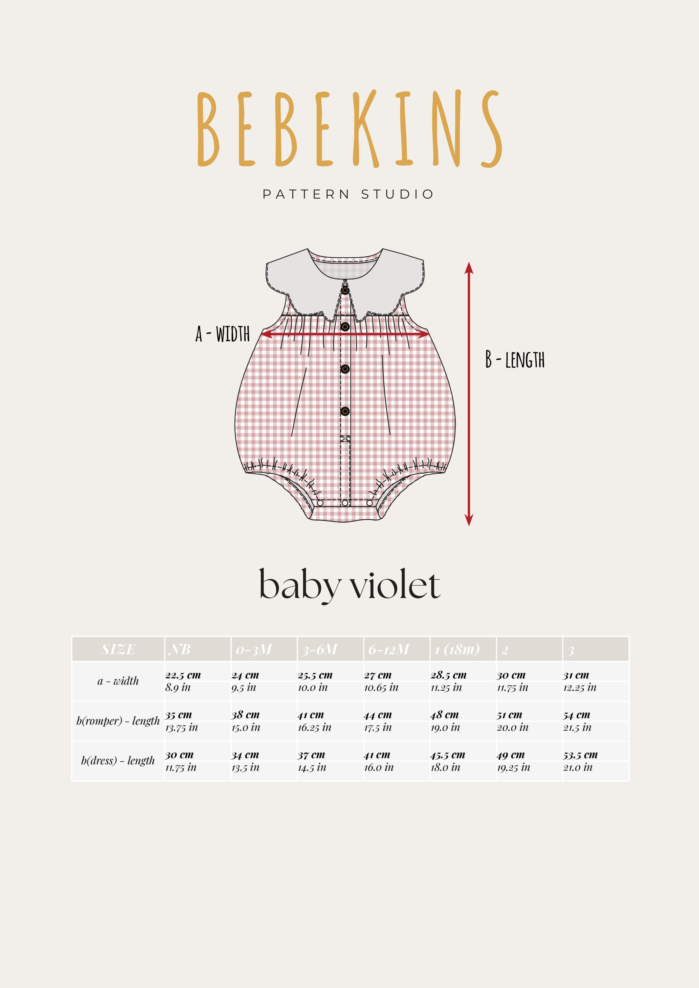 Violet Baby Dress & Romper