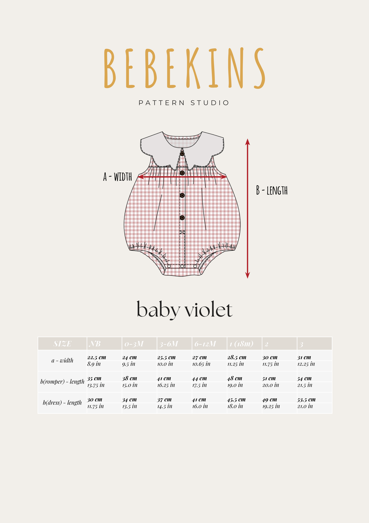 Violet Baby Dress & Romper