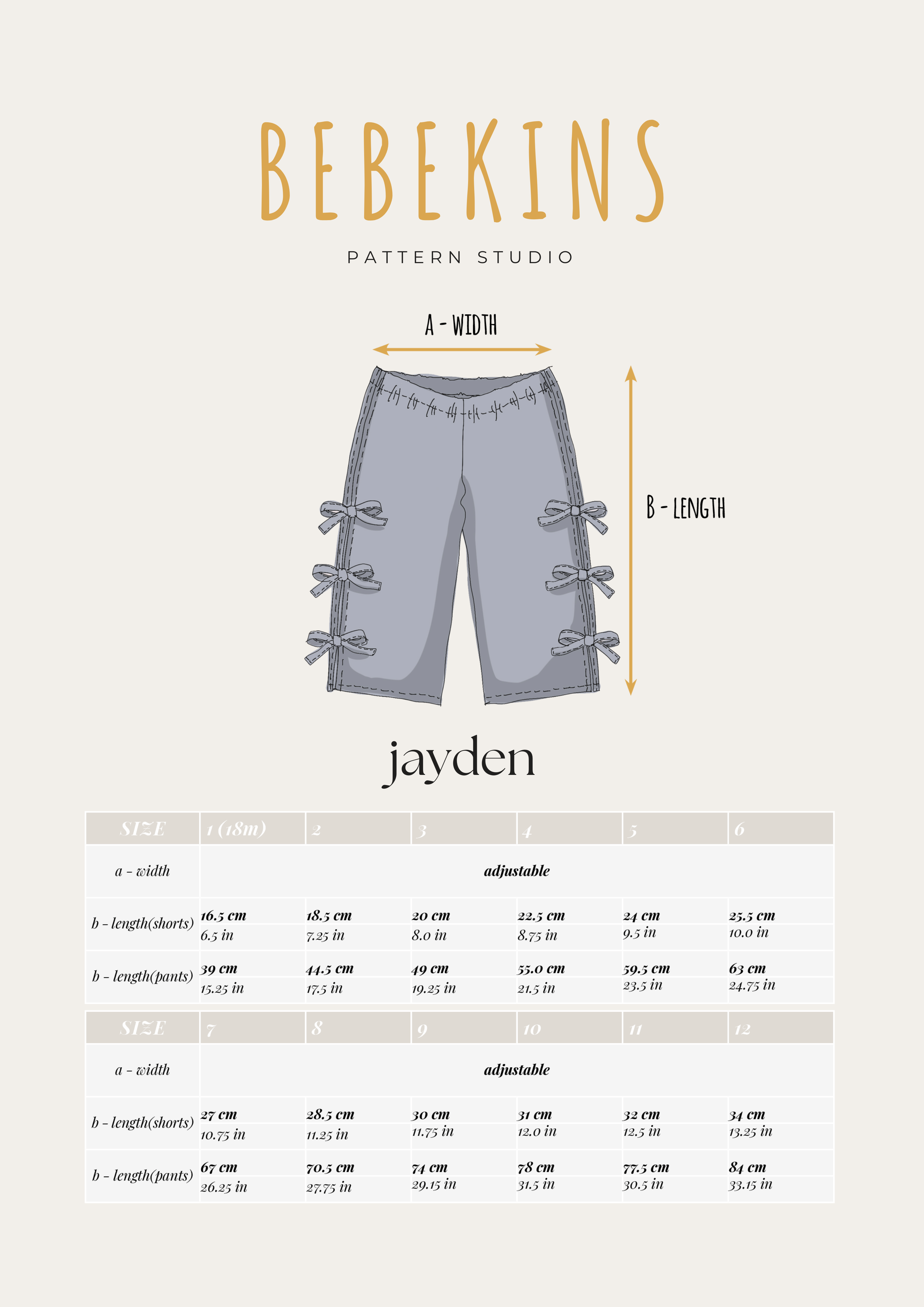 Jayden Shorts/Pants