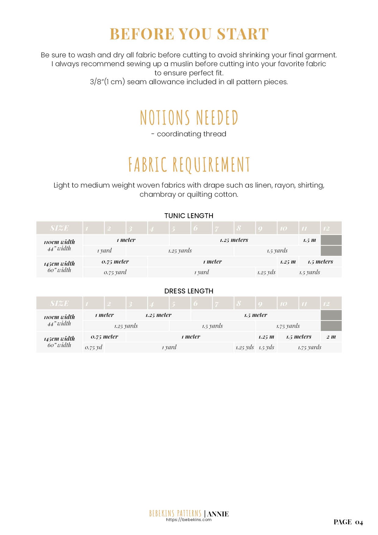 Annie Tunic & Dress - NEW!!!