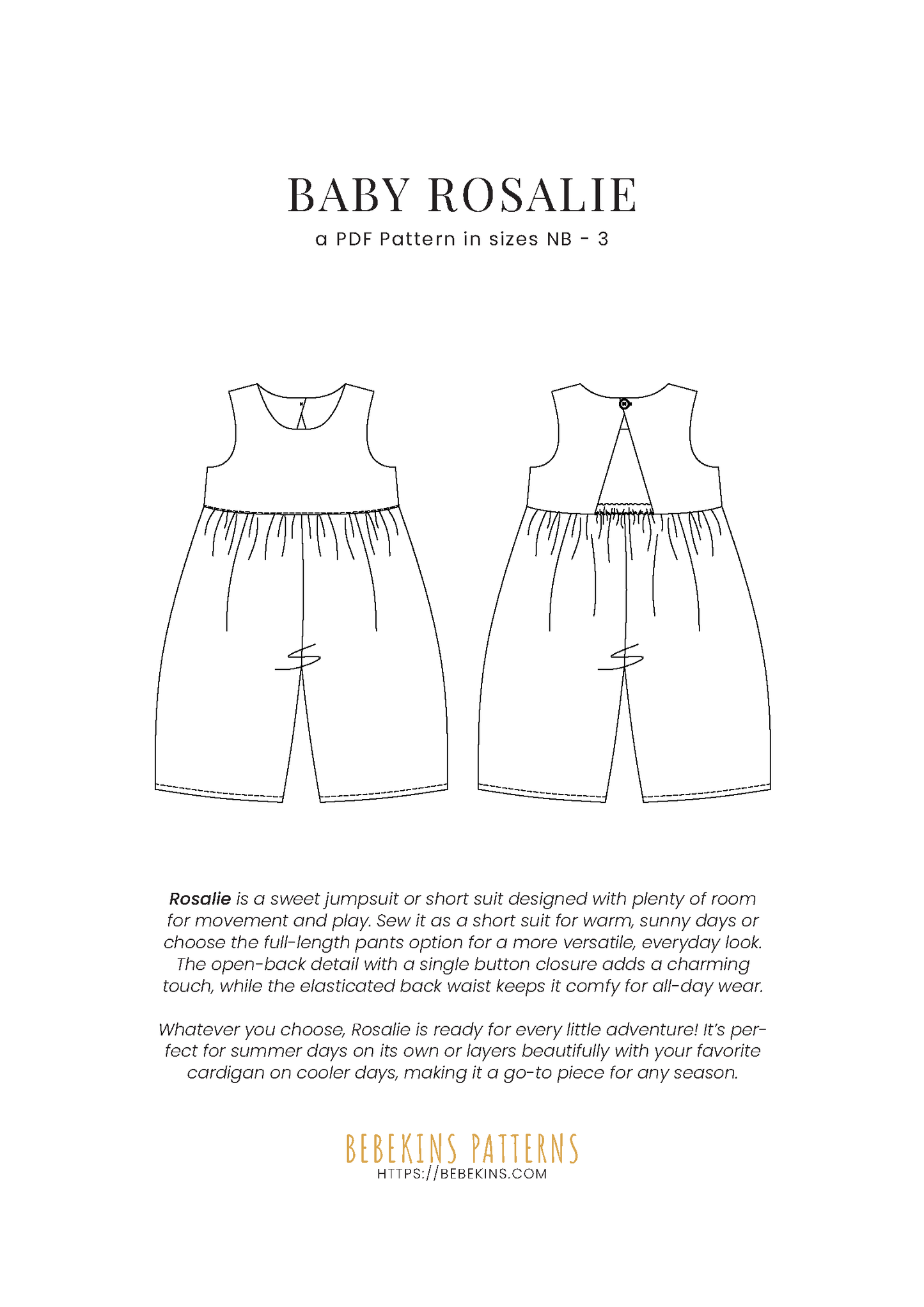 Rosalie Romper - Baby - NEW!!!
