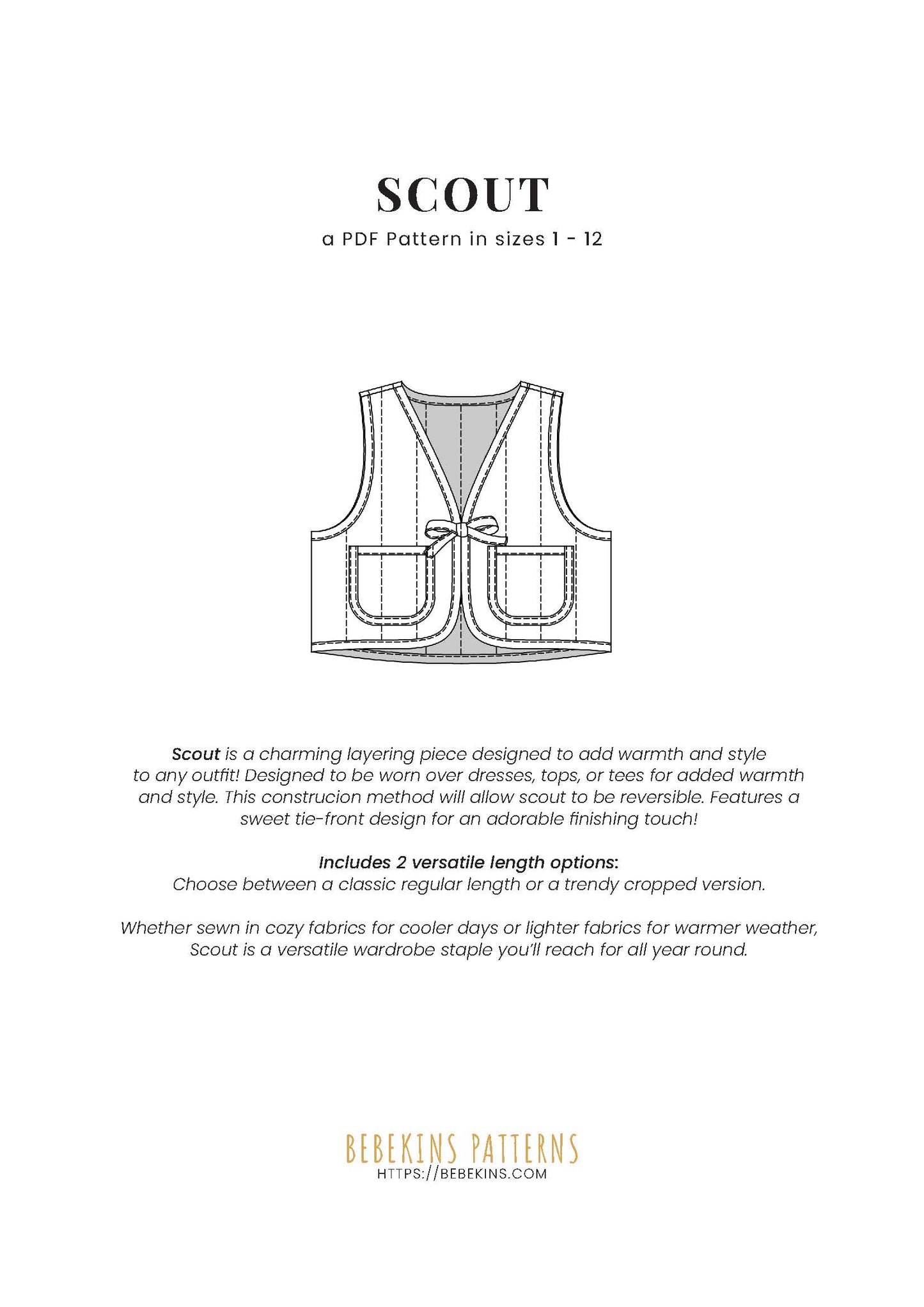 Scout Vest - NEW!!!
