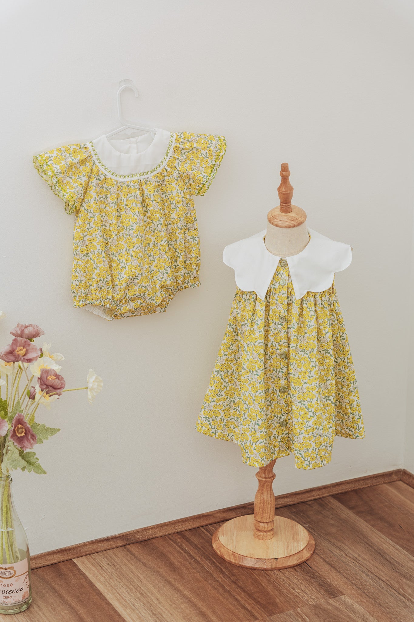 Dahlia Baby Dress, Top & Romper