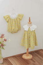 Load image into Gallery viewer, Dahlia Baby Dress, Top &amp; Romper
