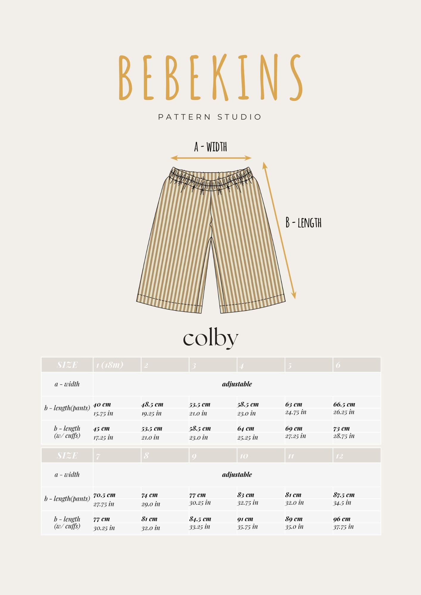 Colby Pants - FREE