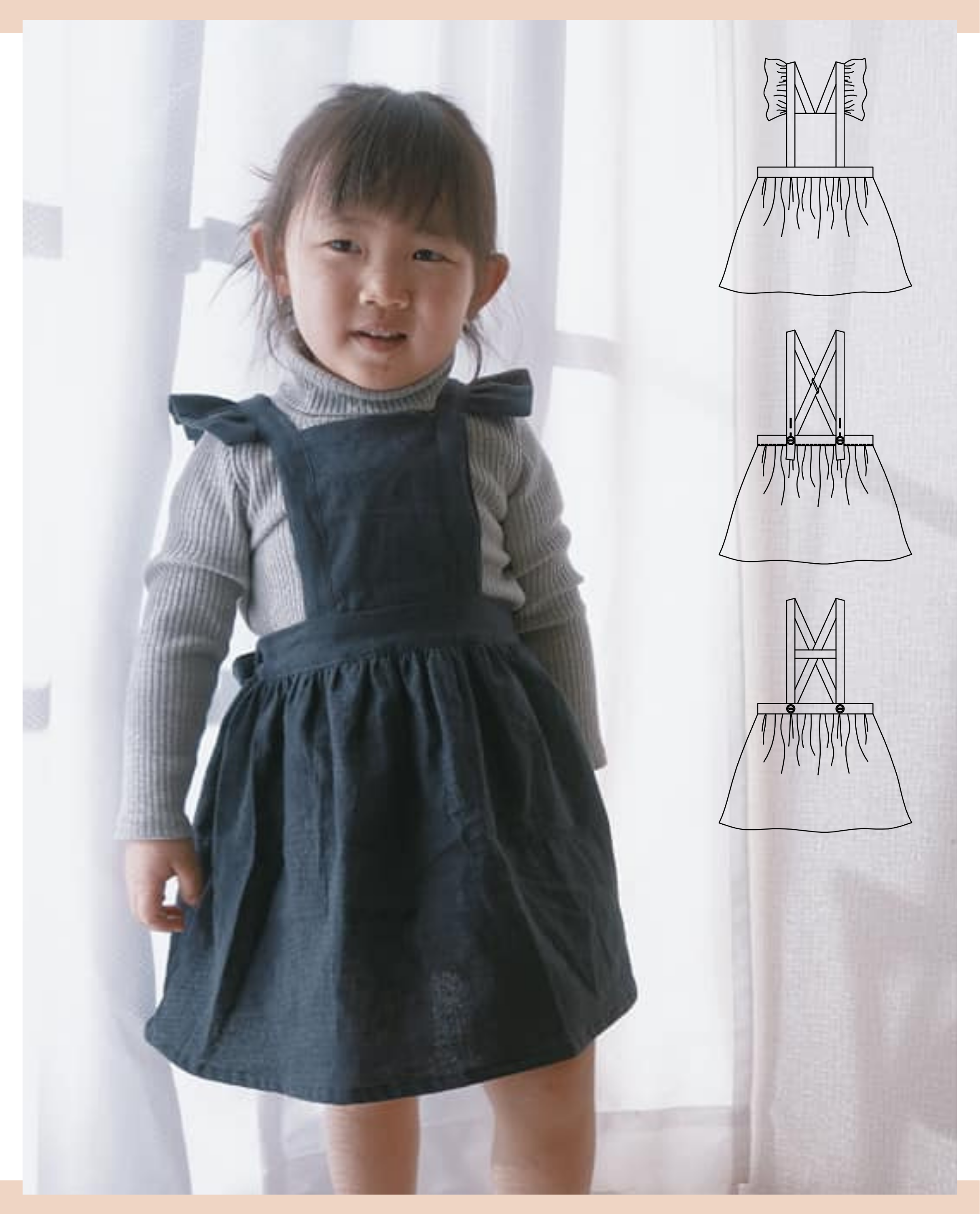 Luella Skirt Pinafore Bebekins Patterns