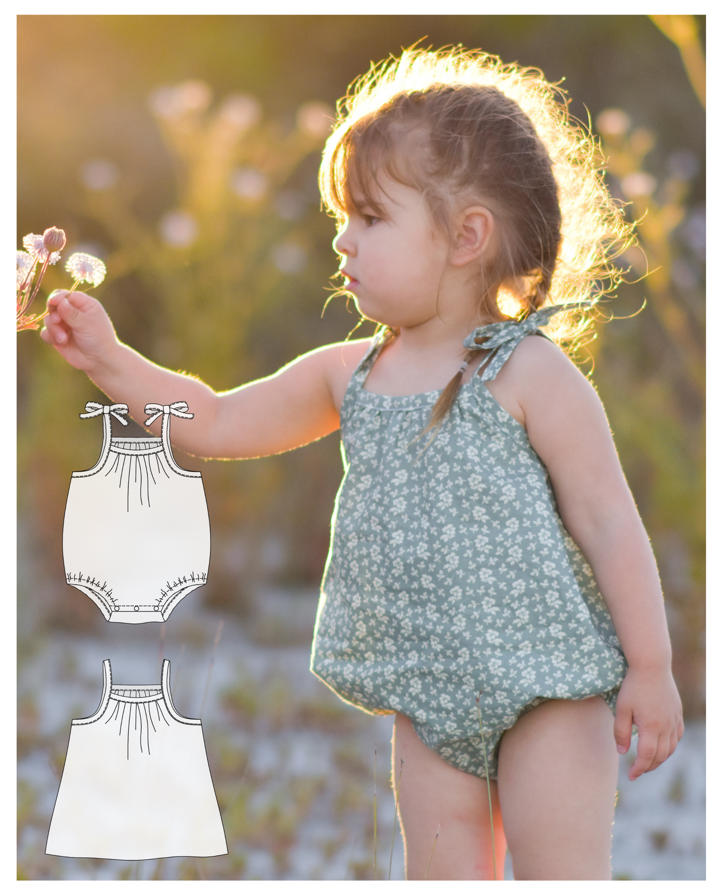 Luna Baby Dress, Top & Romper