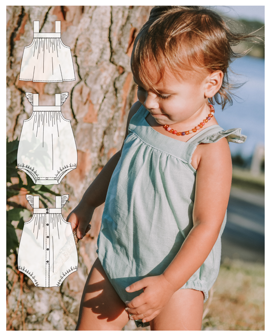 Daphne Baby Dress, Top & Romper