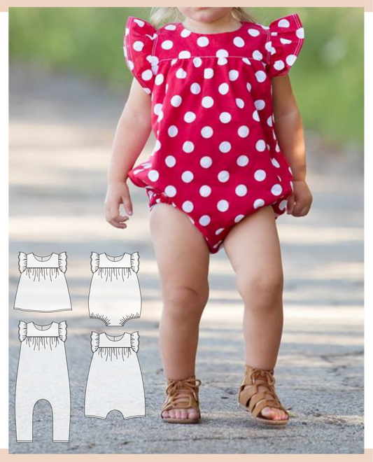 Stella Baby Dress, Top & Romper